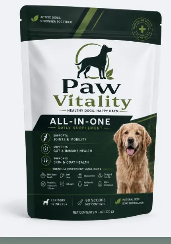 Paw Vitality All-in-One Daily Support — 60 scoops